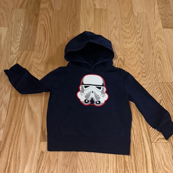 Gap Star Wars stormtrooper navy hoodie sz can (4-5) - Picture 3 of 7
